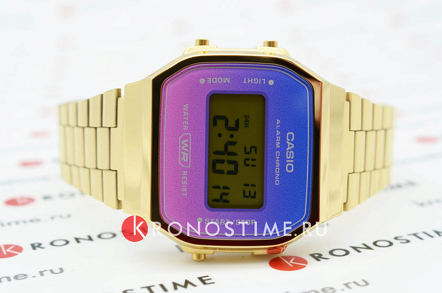 Часы Casio Vintage A168WERG-2ADF (A168WERG-2A) — сталь с ip покрытием, мужские