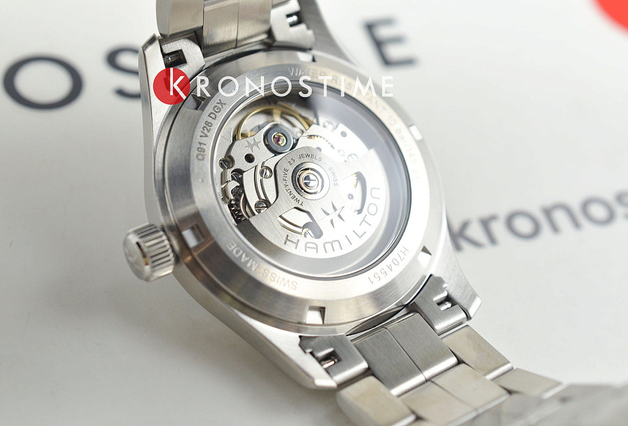 Часы Hamilton Khaki Field Auto H70455140 — мужские, нержавеющая сталь