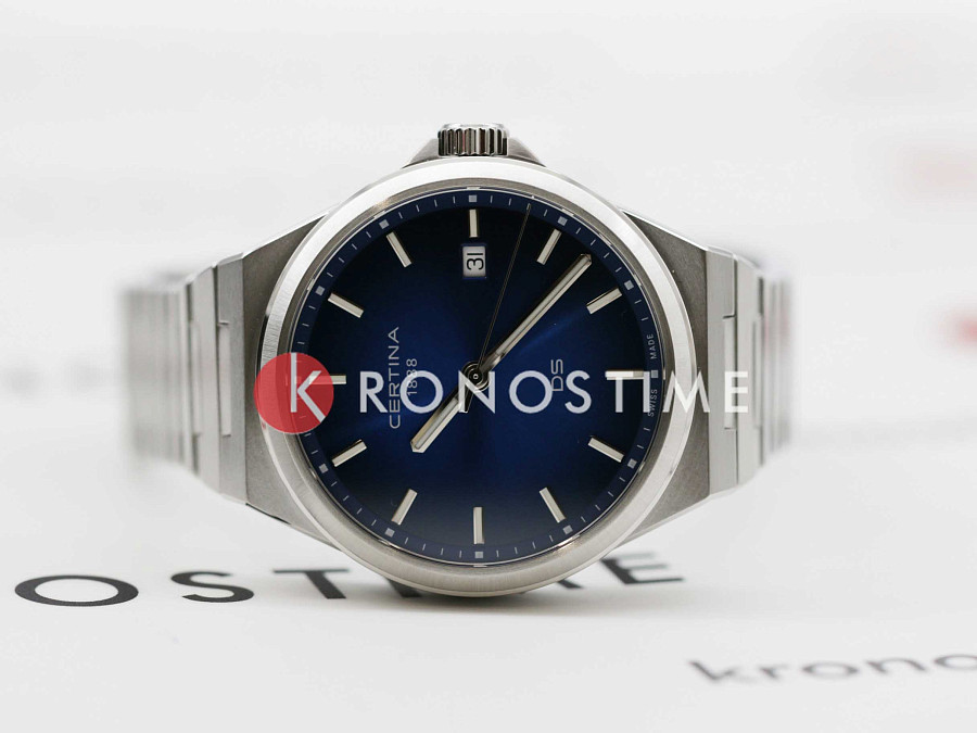 Часы Certina DS-7 Quartz C043.410.11.041.00 — сталь металл, Швейцария
