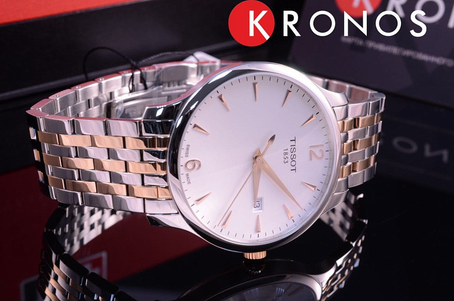 Часы Tissot Tradition T063.610.22.037.01 — сталь металл, Швейцария