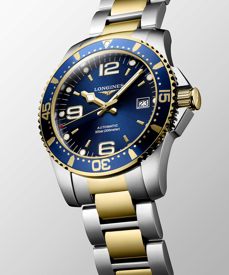 Часы Longines HydroConquest L3.742.3.96.7 — сталь c pvd покрытием, мужские