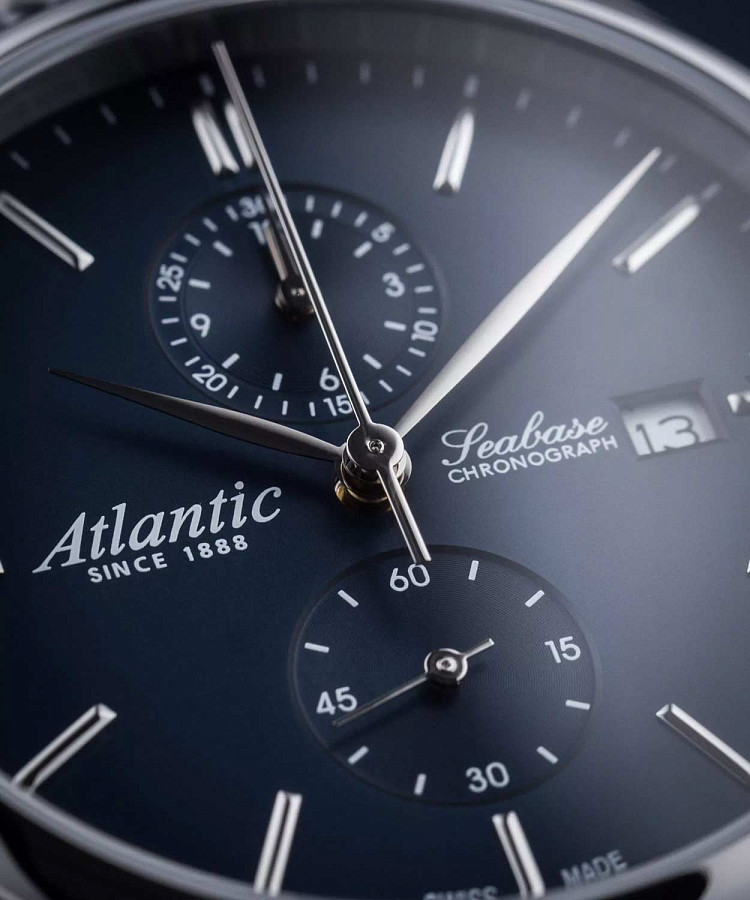 Часы Atlantic Seabase Quartz Chronograph Edition 64457.41.51 — нержавеющая сталь, мужские
