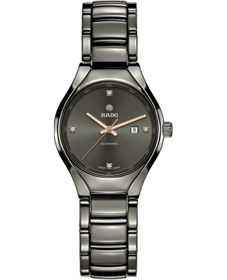 Часы Rado True Automatic Diamonds R27243712 — женские, черный