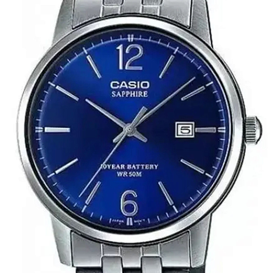 Часы Casio Collection MTS-110D-2A — кварцевые, сталь металл