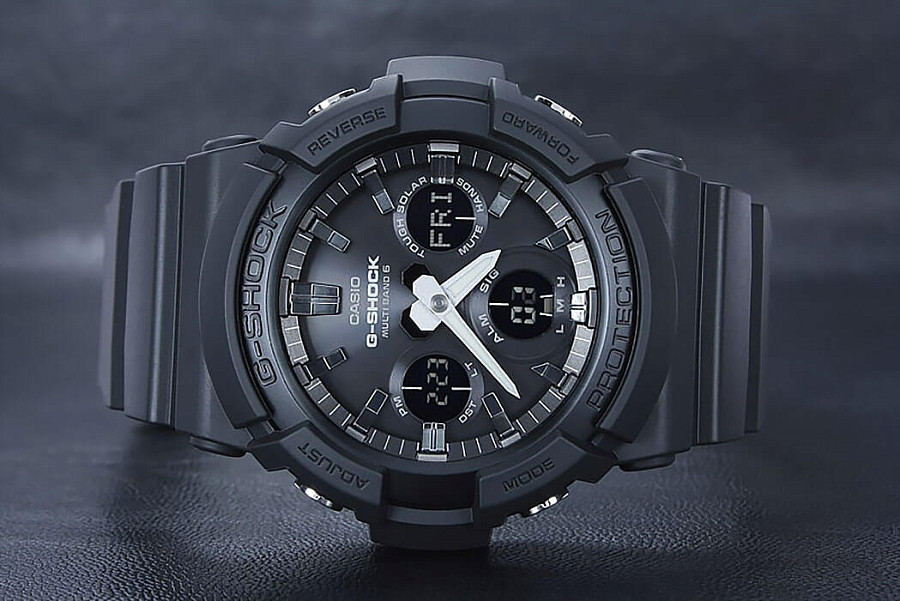 Часы Casio G-Shock GAW-100B-1A — мужские, черный