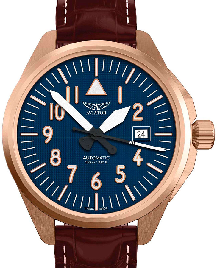 Часы Aviator Airacobra V.3.39.2.335.4 — механические, металл сталь