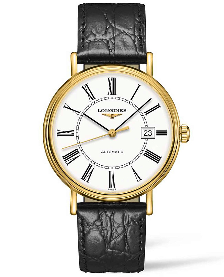 Часы Longines Presence L4.922.2.11.2 — мужские, белый