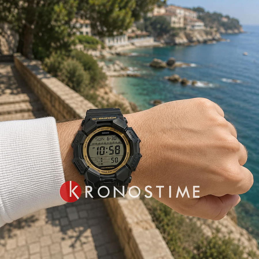 Часы Casio G-Shock GD-010GB-1A9 — электронные, пластик карбон
