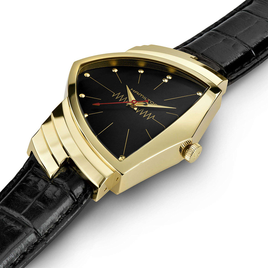 Часы Hamilton Ventura Quartz Gold Limited Edition H24311730 — кварцевые, золото