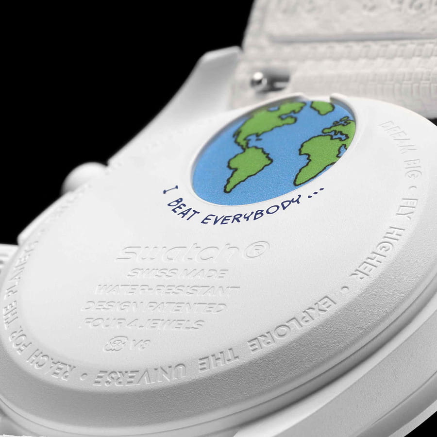 Часы Swatch x Omega Bioceramic Moonswatch Mission to the Moonphase - Full Moon SO33W701L — артикул SO33W701L