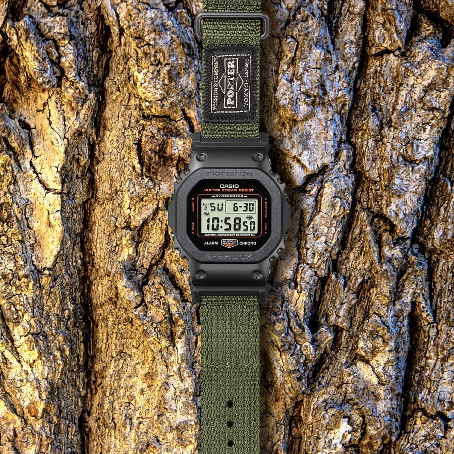 Часы Casio G-Shock GM-5600EY-1 — мужские, зеленый