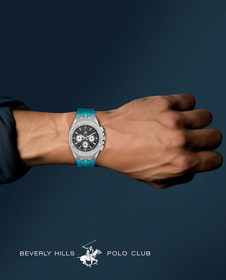 Часы Beverly Hills Polo Club Quartz BP3624X.350 — металл сталь, США