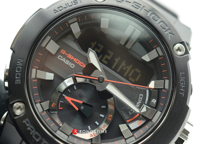 Часы Casio G-Shock GST-B200B-1A — карбон, мужские, Япония