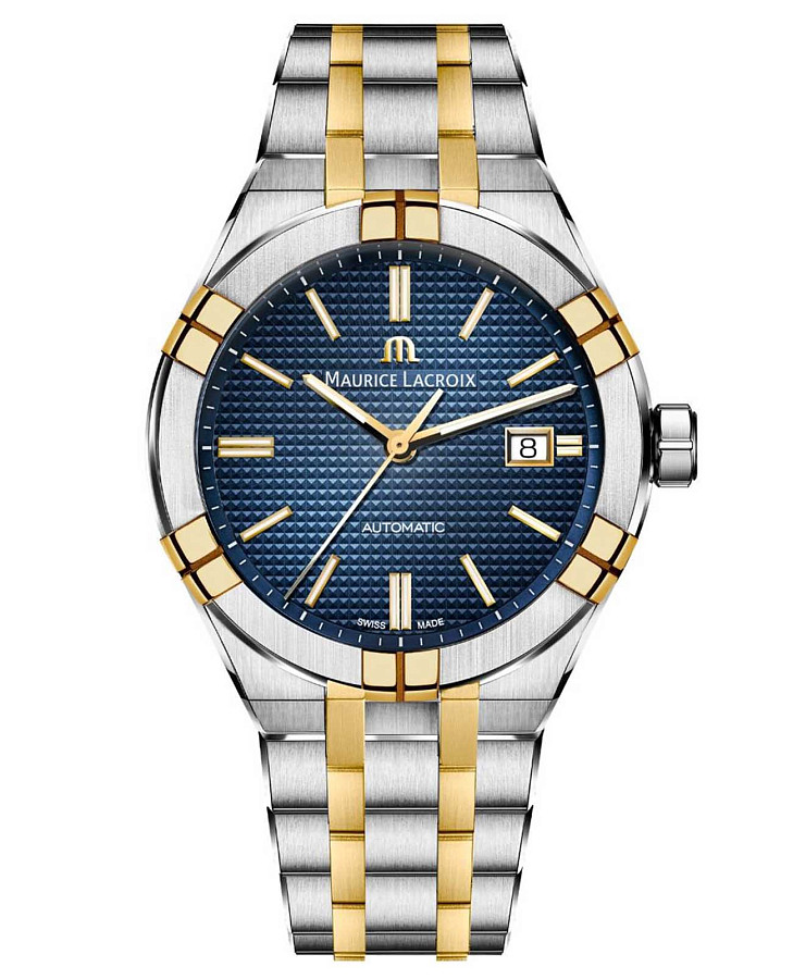 Часы Maurice Lacroix Aikon Automatic AI6008-SY013-432-1 — мужские, синий