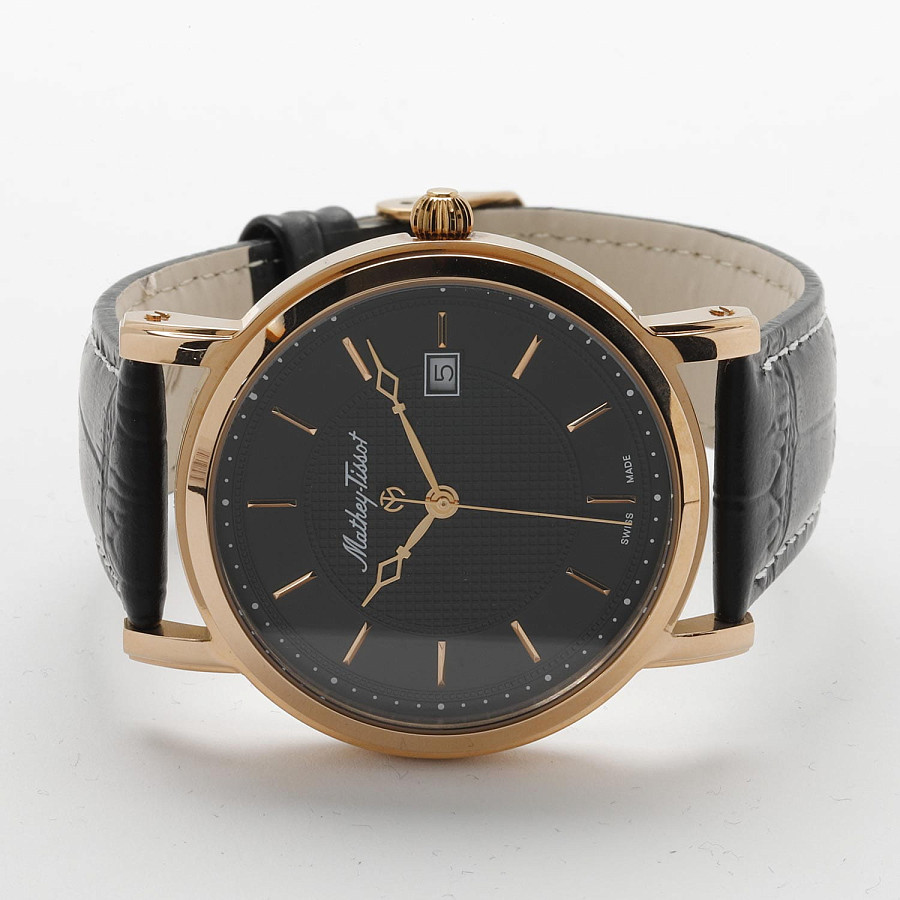 Часы Mathey-Tissot City Leather HB611251PN — кварцевые, металл сталь