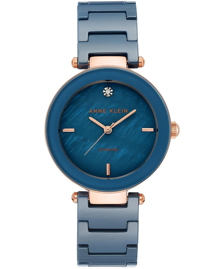 Часы Anne Klein Diamond 1018BLRG — женские, синий