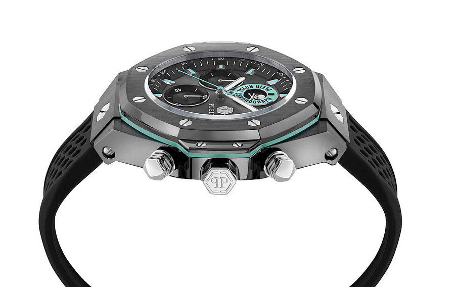 Часы Philipp Plein Plein Chrono Royal PWLFA0125 — кварцевые, сталь металл