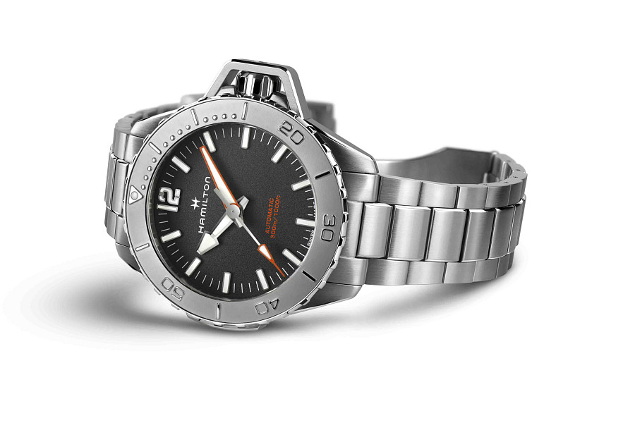 Часы Hamilton Khaki Navy Frogman Auto H77815130 — металл сталь, Швейцария