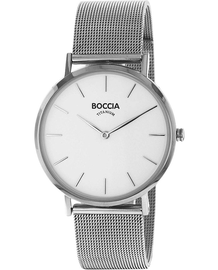 Часы Boccia Titanium 3273-09 — мужские, белый