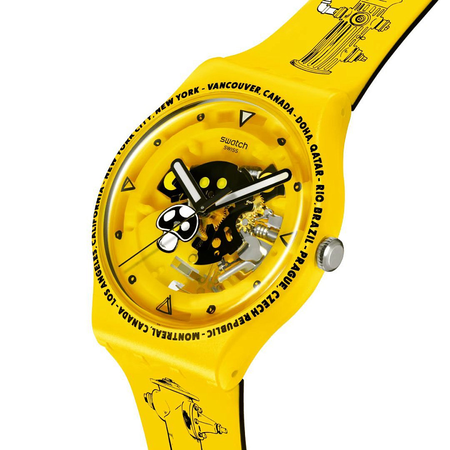Часы Swatch New Gent Biosourced SO29J101 — пластик, Швейцария
