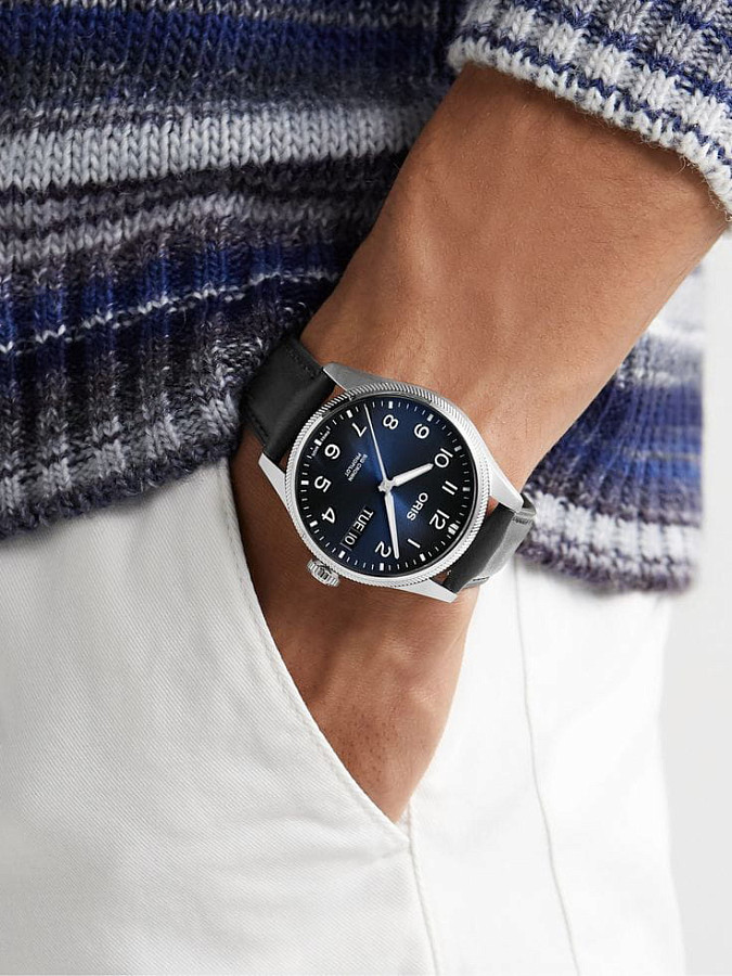 Часы Oris Propilot Big Crown Propilot Big Day Date 01 752 7760 4065-07 5 22 08LC — кожаный, мужские