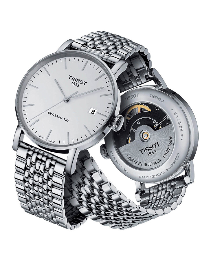 Часы Tissot Everytime Swissmatic T109.407.11.031.00 — нержавеющая сталь, мужские
