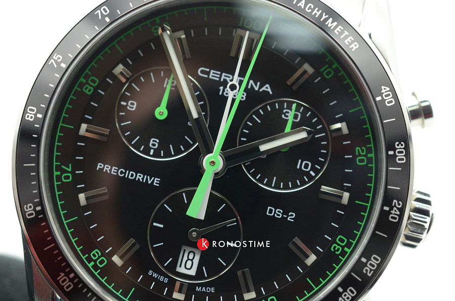 Часы Certina DS-2 Chronograph 1/100 sec C024.447.11.051.02 — Швейцария, кварцевые