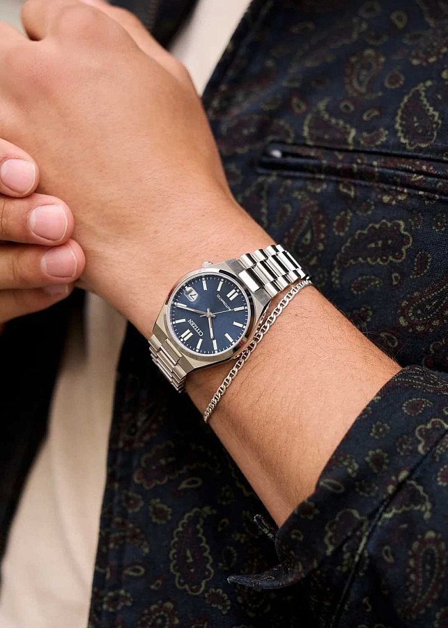 Часы Citizen Tsuyosa NJ0200-50M — синий, сталь металл