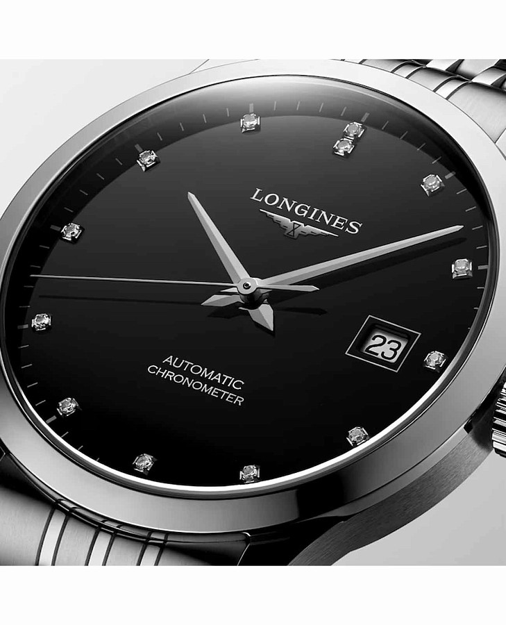 Часы Longines Record Collection L2.820.4.57.6 — механические, металл сталь
