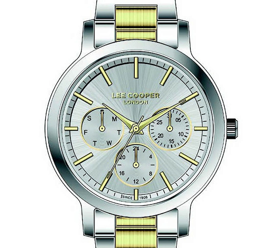 Часы Lee Cooper LC07946.230 — кварцевые, металл суперметалл