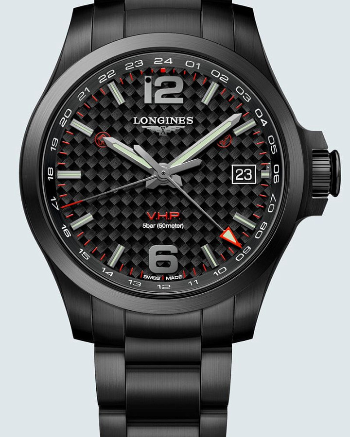 Часы Longines Conquest V.H.P. L3.718.2.66.6 — кварцевые, металл сталь