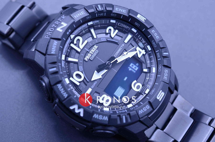 Часы Casio Pro Trek PRT-B50YT-1 — кварцевые, пластик
