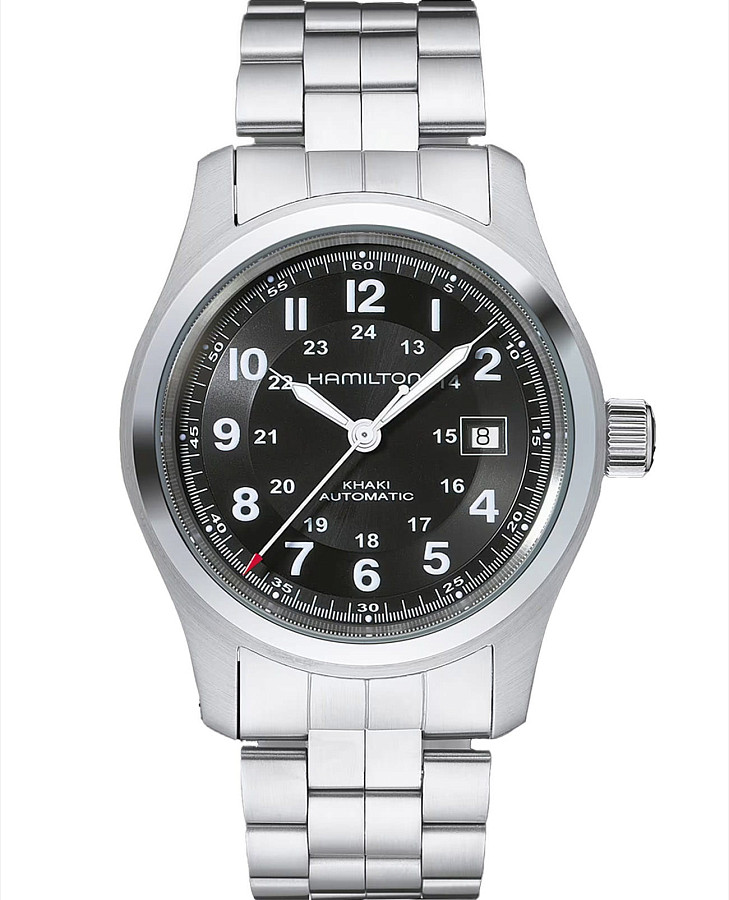 Часы Hamilton Khaki Field Auto H70515137 — мужские, черный