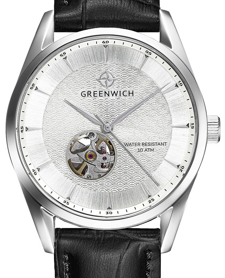 Часы Greenwich Good Luck Deep GW 075.11.33 — механические, металл сталь