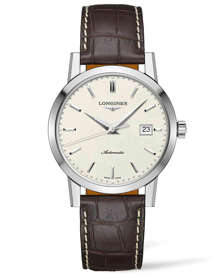 Часы Longines 1832 L4.825.4.92.2 — мужские, белый