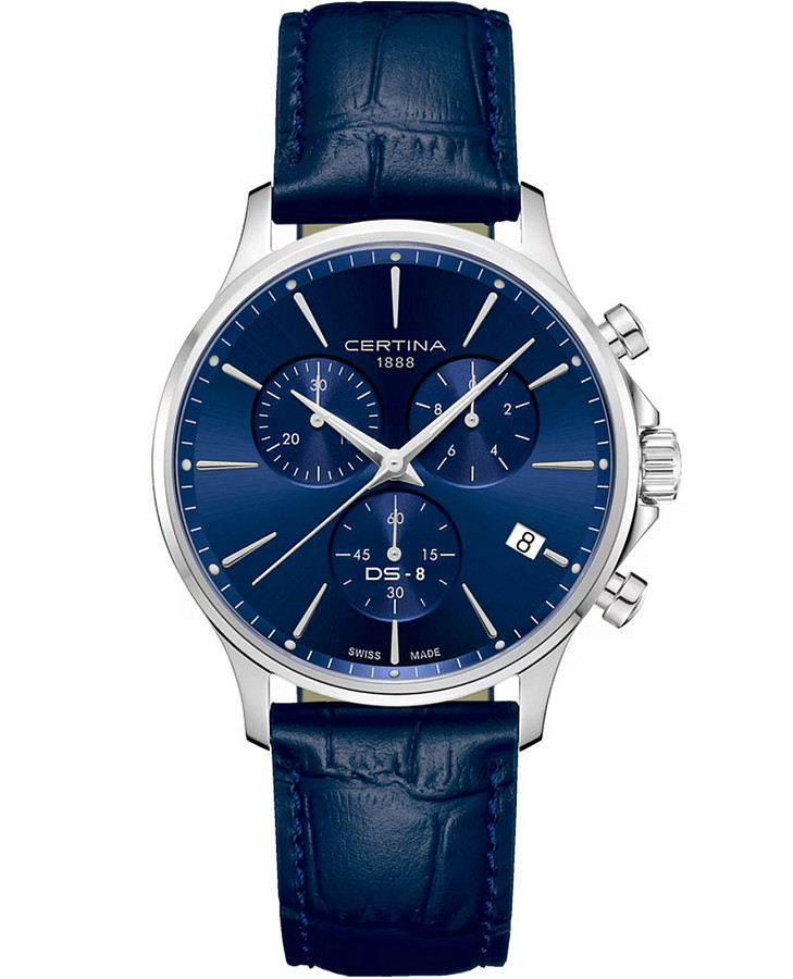 Часы Certina DS-8 Chrono C045.417.16.041.00 — мужские, синий