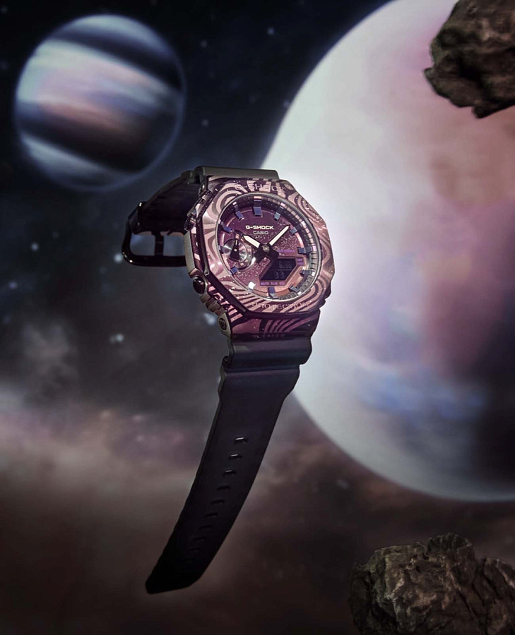 Часы Casio G-Shock GM-2100MWG-1ADR — каучук, мужские