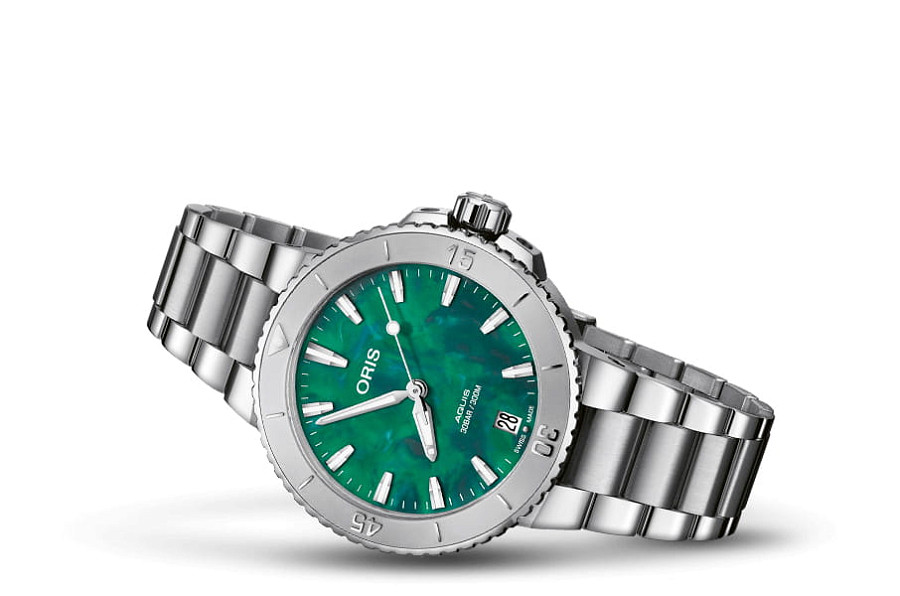 Часы Oris Aquis Oris X Bracenet 01 733 7770 4137-07 8 18 05P — механические, сталь