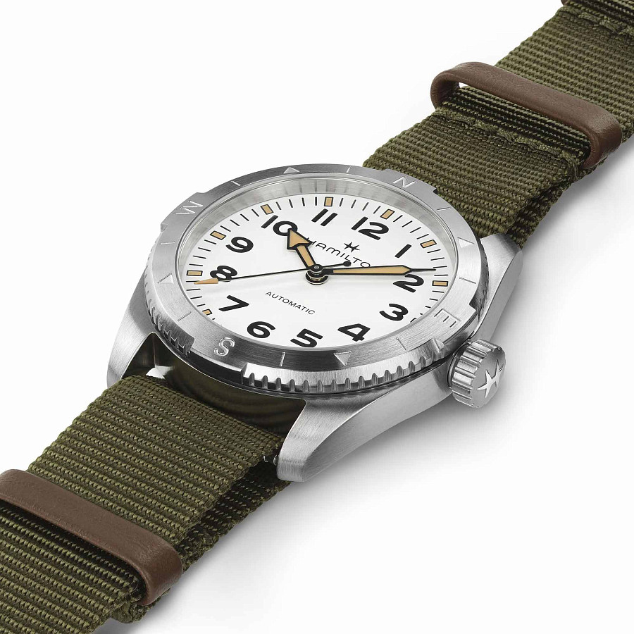Часы Hamilton Khaki Field Mechanical H70225910 — механические, сталь