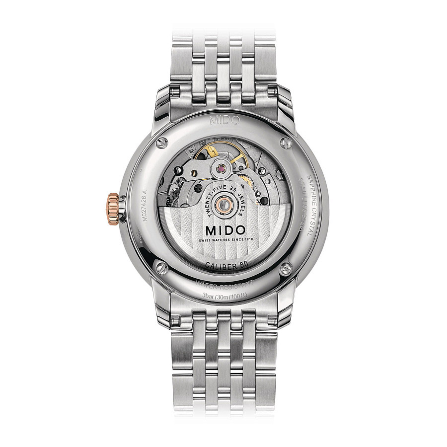 Часы Mido Baroncelli Big Date M027.426.22.018.00 — механические, сталь металл
