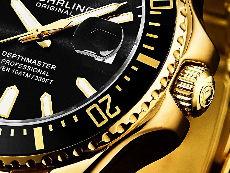 Часы Stuhrling Aquadiver 3950A.7 — США, кварцевые