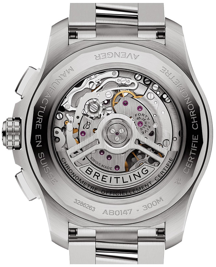Часы Breitling Avenger B01 Chronograph 44 AB0147101C1A1 — нержавеющая сталь, мужские