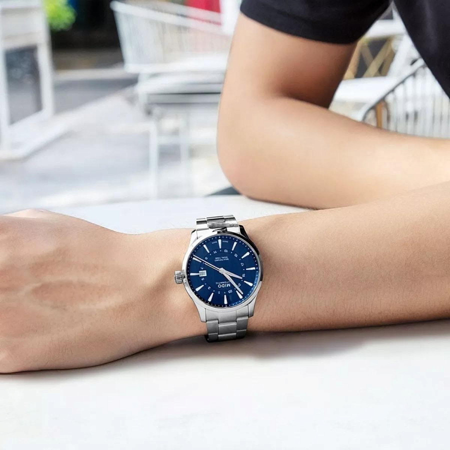 Часы Mido Multifort Dual Time M038.429.11.041.00 — артикул M0384291104100, мужские