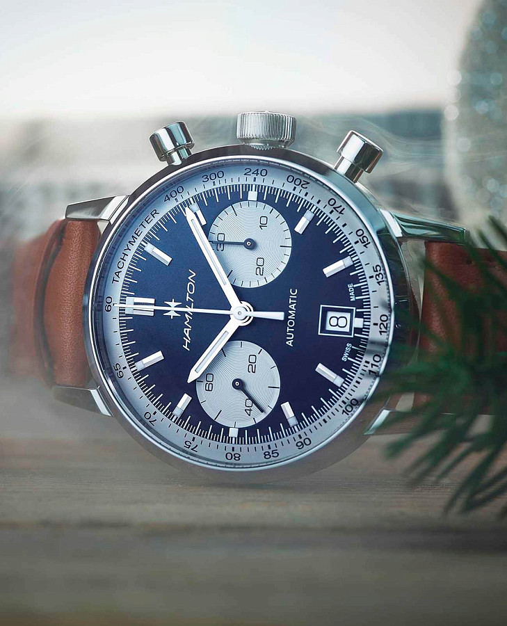 Часы Hamilton American Classic Intra-Matic Auto Chrono H38416541 — механические, Швейцария, мужские