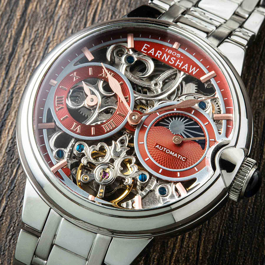 Часы Earnshaw Barallier ES-8242-88 — металл сталь, Англия