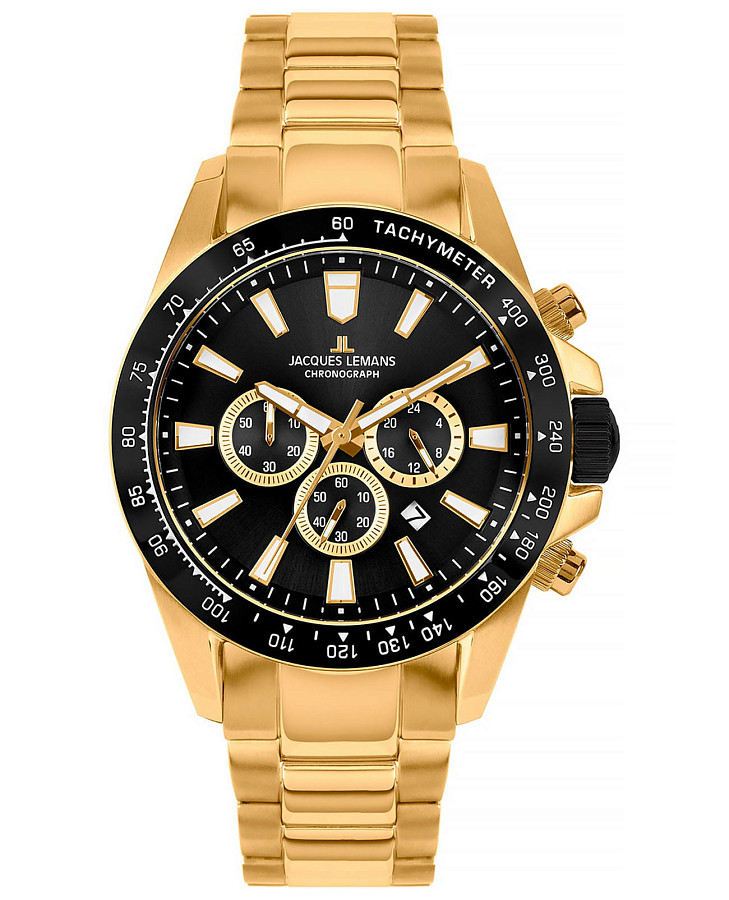 Часы Jacques Lemans Sport 1-2140i — мужские, черный
