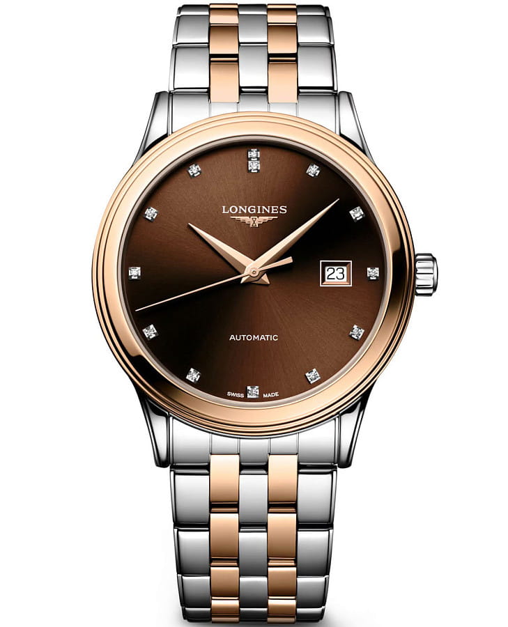 Часы Longines Flagship Classic 40 mm L4.984.3.08.7 — мужские, коричневый