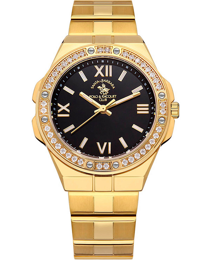 Часы Santa Barbara Polo & Racquet Club Luxury SB.1.10492-3 — женские, черный