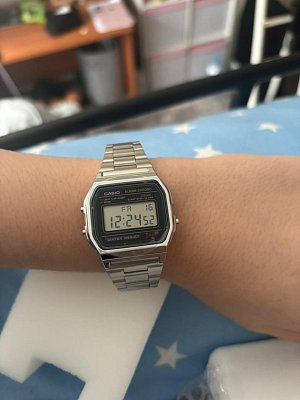 Фото покупателя: Японские наручные часы Casio Vintage A158WA-1DF (A158WA-1)