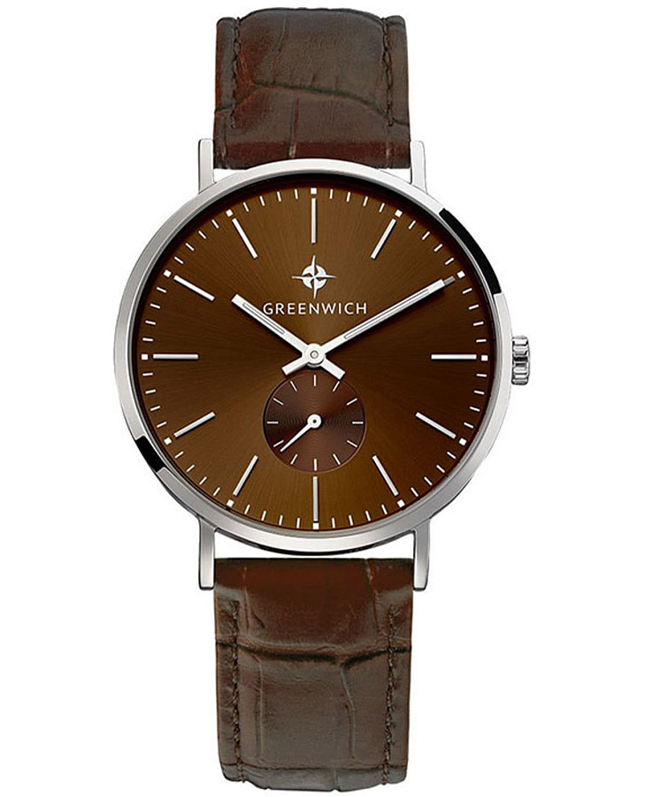 Часы Greenwich Anchor GW 012.12.32 — мужские, коричневый